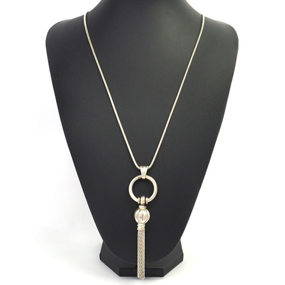 Tiffany Fringe Tassel Pendant Silver